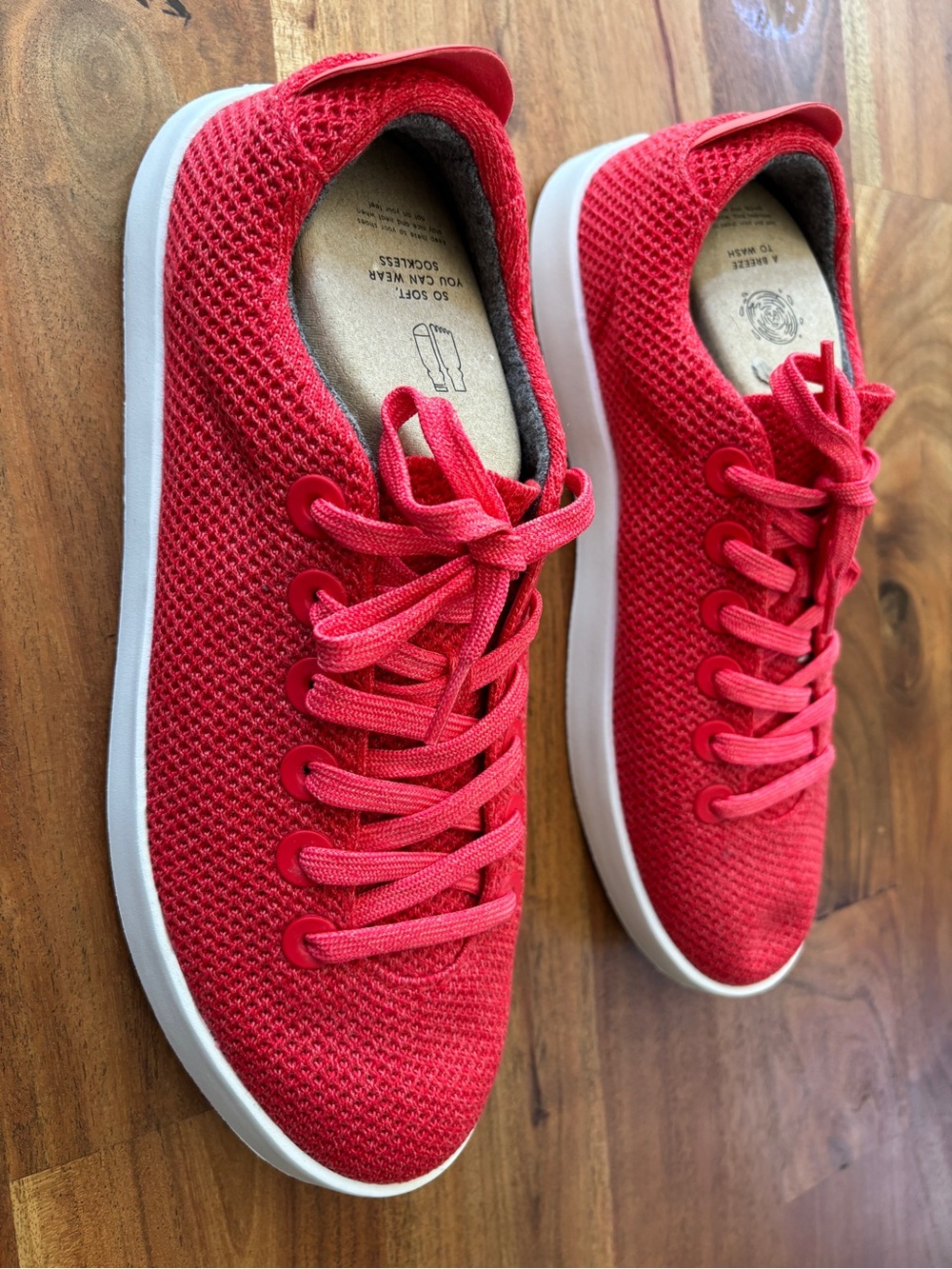 Allbirds Tree Piper Coral Red Sneakers - Mens 11 NEW WITHOUT BOX - Picture 3 of 9